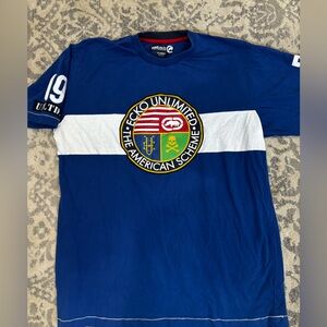 Ecko Unlimited Blue Tee with Bold Graphic